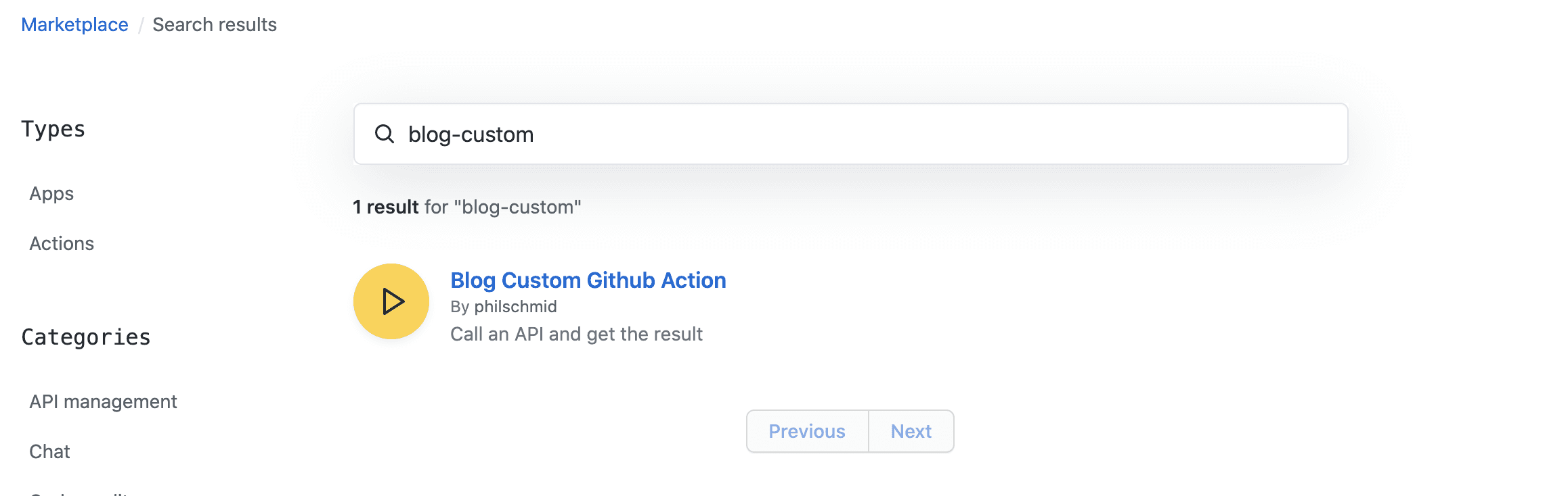 github marketplace search