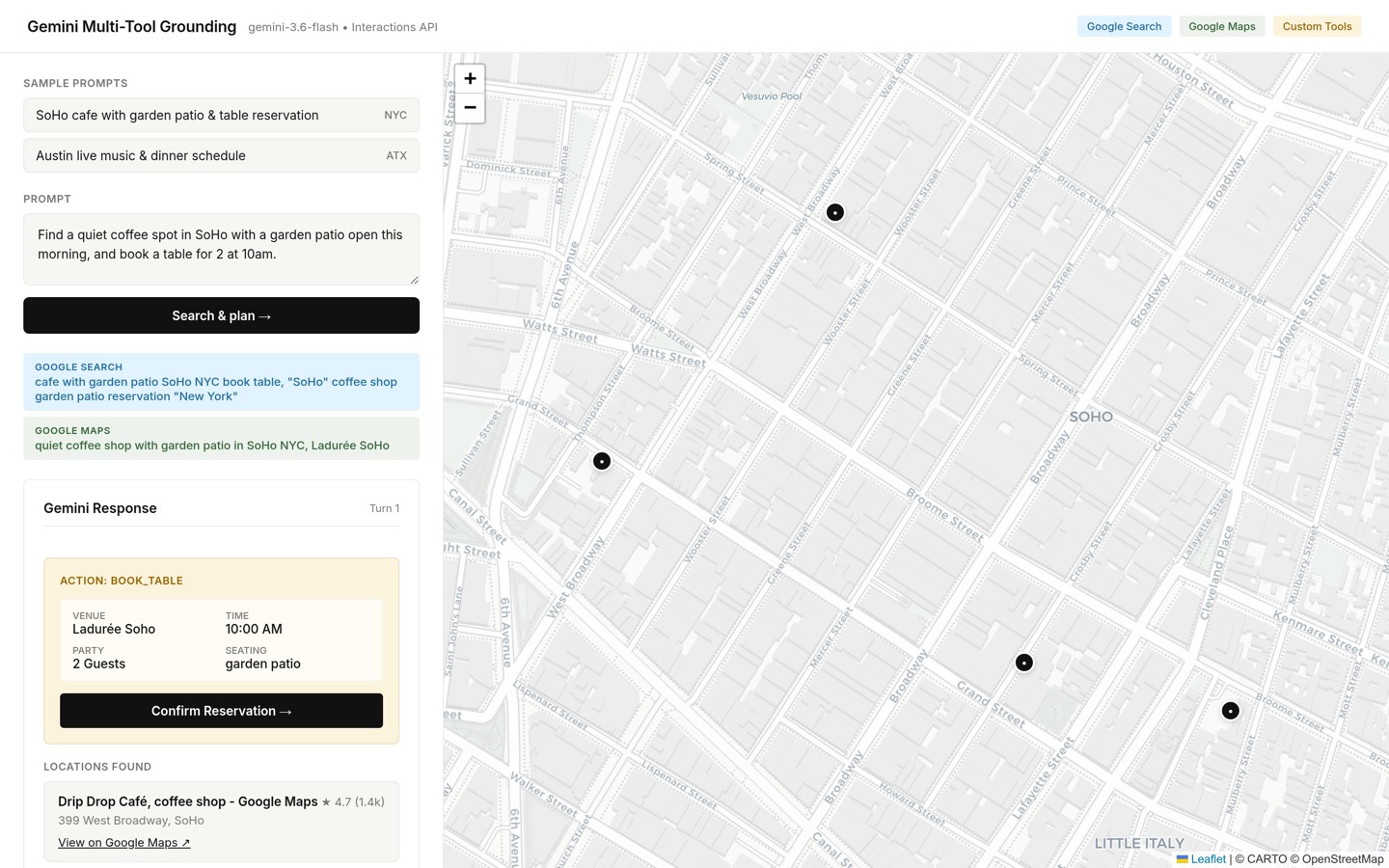 Results with Map Pins and Proposed Action